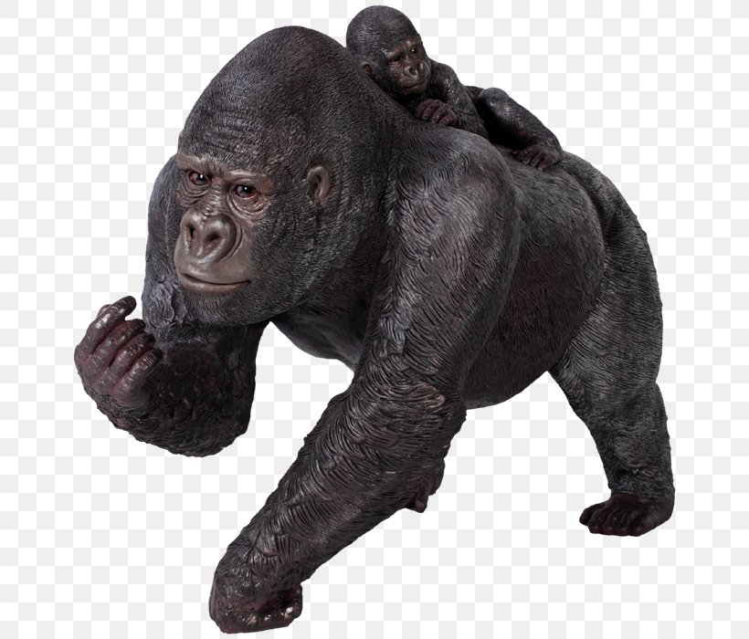 Gorilla Baby Orangutan Child Statue, PNG, 700x700px, Gorilla, Animal Figure, Ape, Child, Common Chimpanzee Download Free