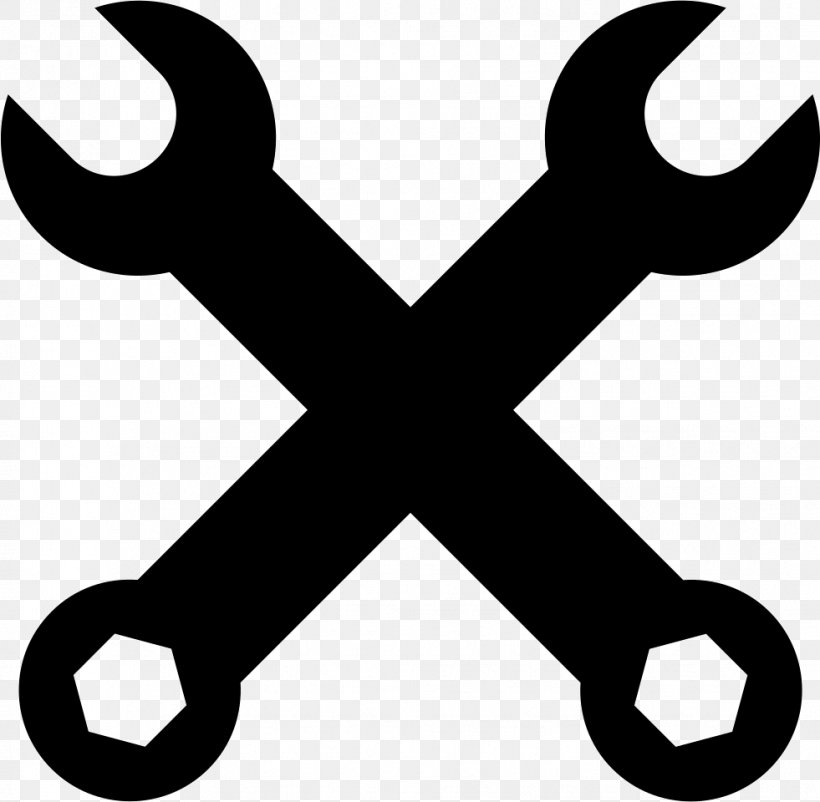 Spanners Tool Clip Art, PNG, 981x960px, Spanners, Artwork, Black And White, Logo, Pipe Wrench Download Free