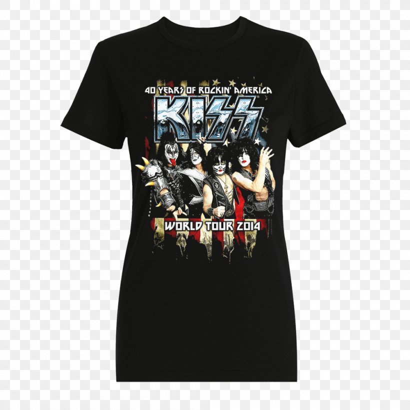 T-shirt Kiss Paul Stanley Peter Criss Male, PNG, 1000x1000px, Tshirt, Ace Frehley, Black, Brand, Button Download Free