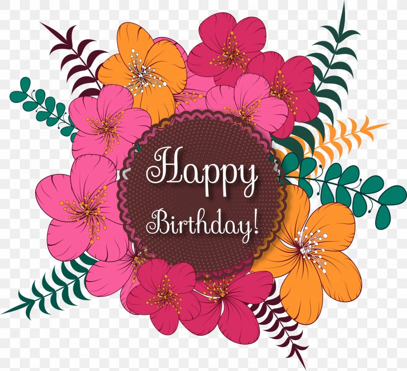 Birthday Flower Computer File, PNG, 1906x1734px, Birthday, Cut Flowers, Designer, Flora, Floral Design Download Free