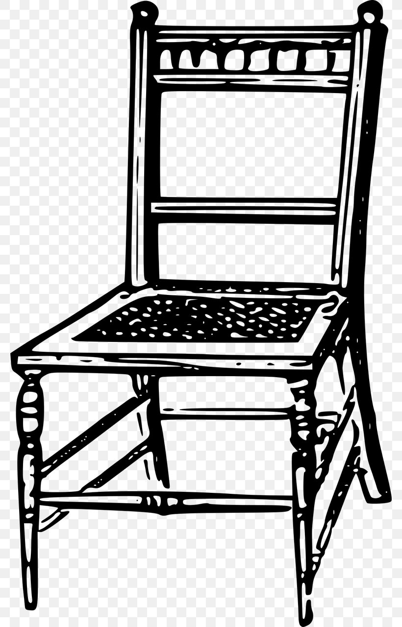 Chair Clip Art, PNG, 778x1280px, Chair, Black And White, Drawing, Furniture, Monochrome Photography Download Free