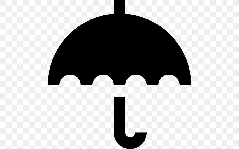 Umbrella Clip Art, PNG, 512x512px, Umbrella, Black, Black And White, Brand, Logo Download Free
