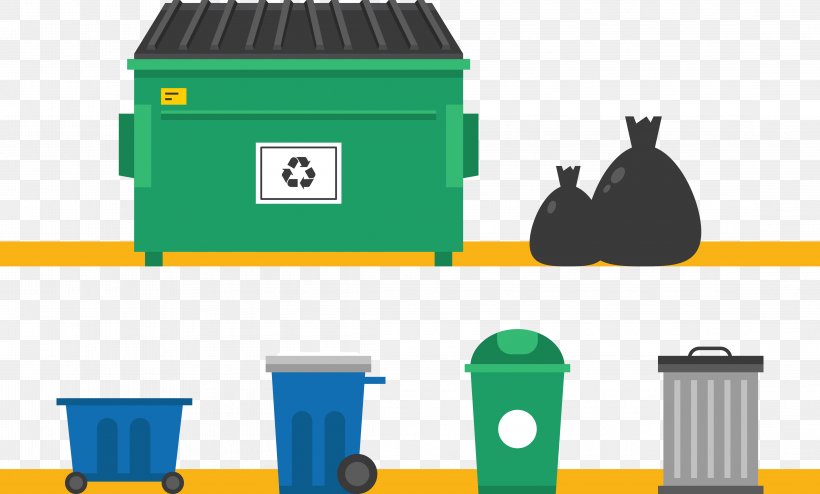 Waste Container Dumpster Recycling, PNG, 4449x2685px, Waste, Brand, Cartoon, Dumpster, Green Download Free