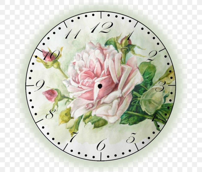 Clock Face Shabby Chic Vintage Wall, PNG, 700x700px, Clock, Antique, Art, Canvas Print, Clock Face Download Free
