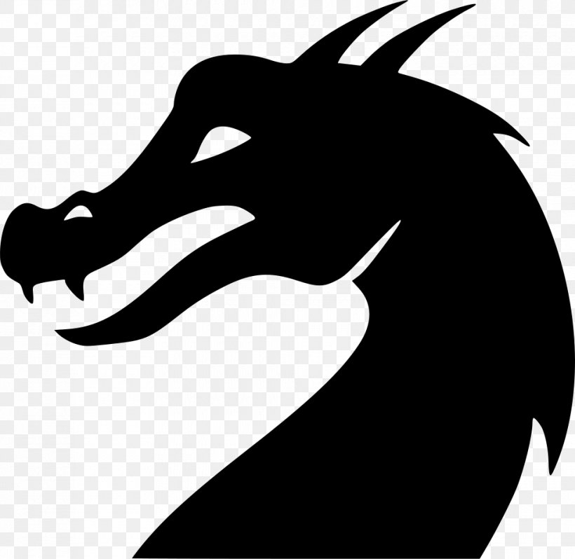 Dragon, PNG, 980x954px, Dragon, Beak, Black, Black And White, Chinese Dragon Download Free