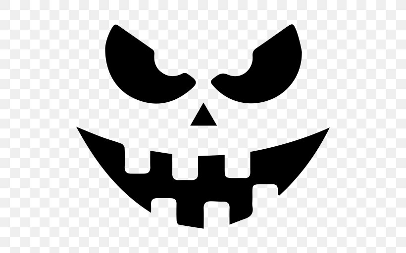 Halloween Smiley Clip Art, PNG, 512x512px, Halloween, Black, Black And White, Face, Ghost Download Free