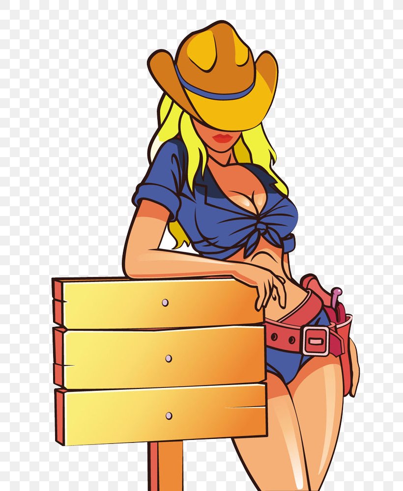 Cartoon Cowboy Woman Illustration, PNG, 732x1000px, Cartoon, Art, Cowboy, Cowboy Boot, Cowboy Hat Download Free