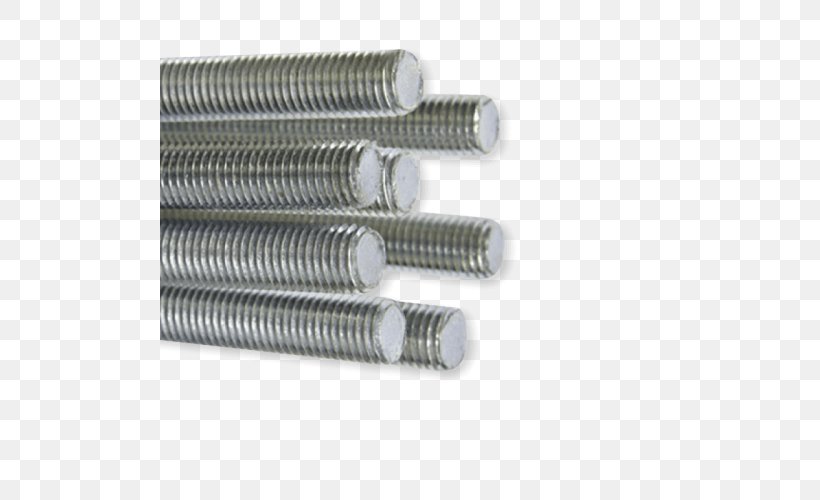 Fastener Stainless Steel Threaded Rod Threading, PNG, 500x500px, Fastener, Bolt, Cylinder, Die, Hardware Download Free