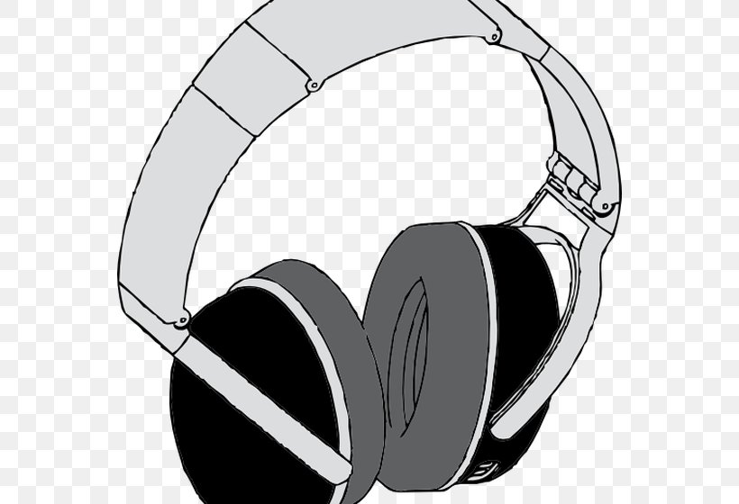 Headphones Clip Art, PNG, 560x560px, Headphones, Audio, Audio Equipment, Black And White, Headset Download Free