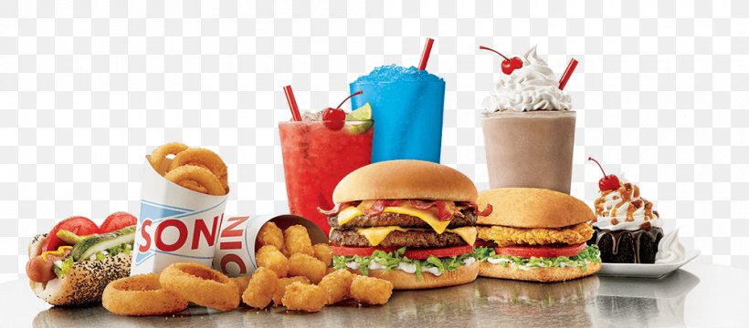 Fast Food Restaurant Hamburger Slush Sonic Drive-In, PNG, 1000x440px, Fast Food, American Food, Burger King, Cheeseburger, Cuisine Download Free