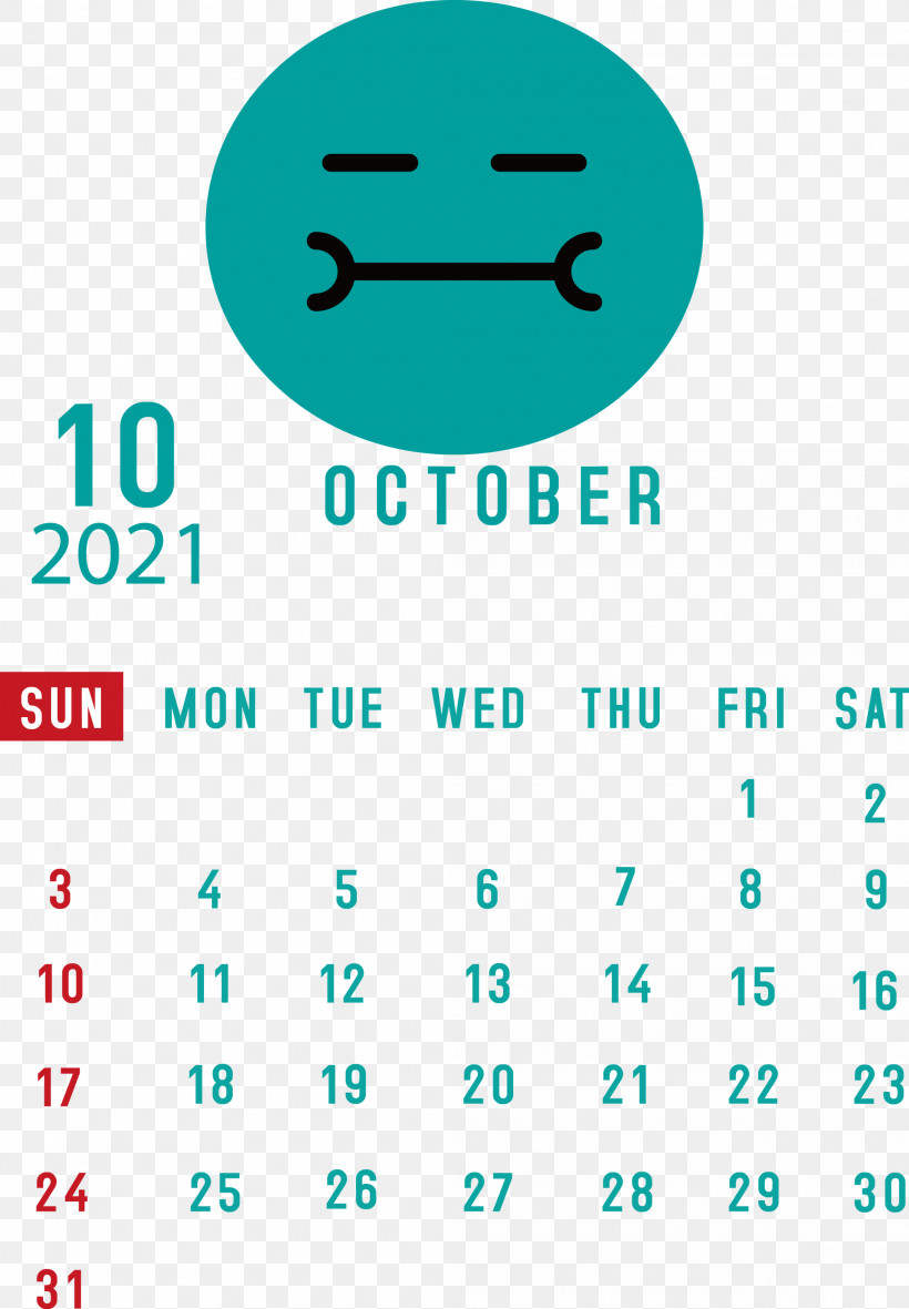 October 2021 Printable Calendar October 2021 Calendar, PNG, 2081x2999px, October 2021 Printable Calendar, Calendar System, Geometry, Green, Htc Download Free
