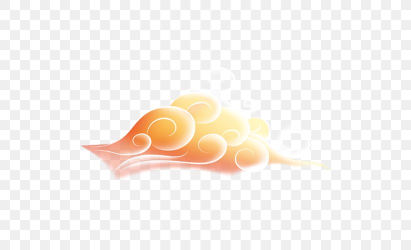 Cloud Drawing Wallpaper, PNG, 500x500px, Yellow, Orange, Pattern, Peach, Product Design Download Free