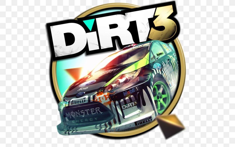 Dirt 3 Colin McRae: Dirt PlayStation 3 Dirt Rally Dirt 4, PNG, 512x512px, Dirt 3, Automotive Design, Brand, Codemasters, Colin Mcrae Download Free