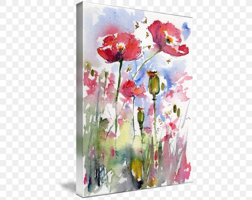 Floral Design Watercolor Painting Art, PNG, 446x650px, Floral Design, Acrylic Paint, Art, Artwork, Blossom Download Free