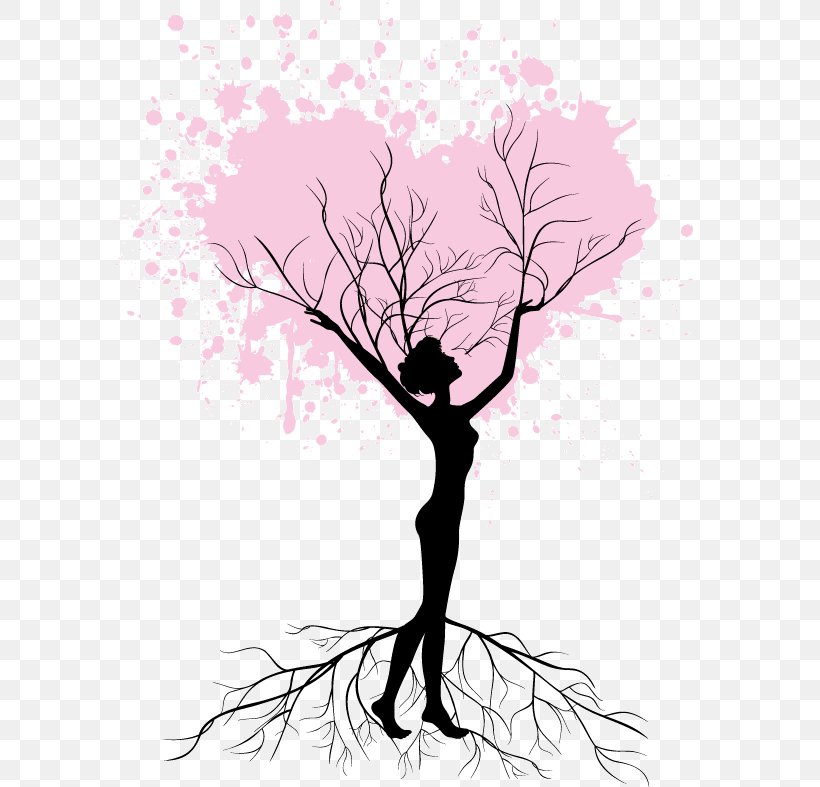 Vector Graphics Image Clip Art, PNG, 587x787px, Woman, Art, Black And White, Branch, Drawing Download Free