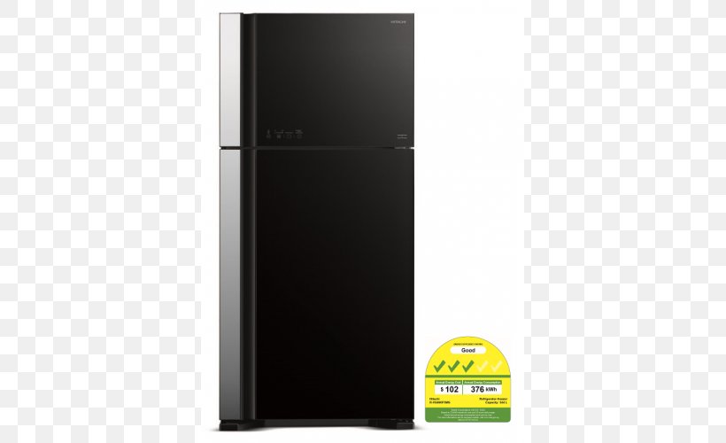 Refrigerator Hitachi Home Electronics Asia (S) Pte. Ltd. Auto-defrost Freezers, PNG, 500x500px, Refrigerator, Autodefrost, Compressor, Freezers, High Tech Download Free