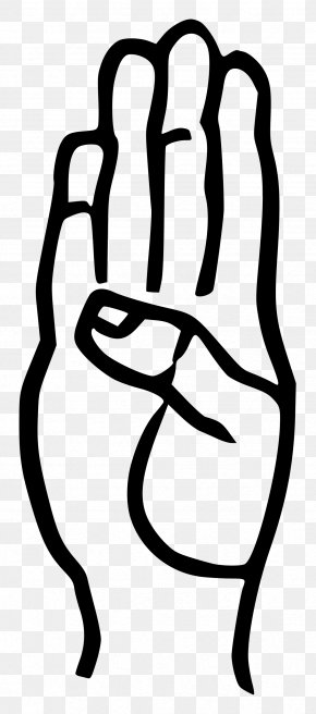 Labeling Sign - American Sign Language Voiced Bilabial Stop PNG