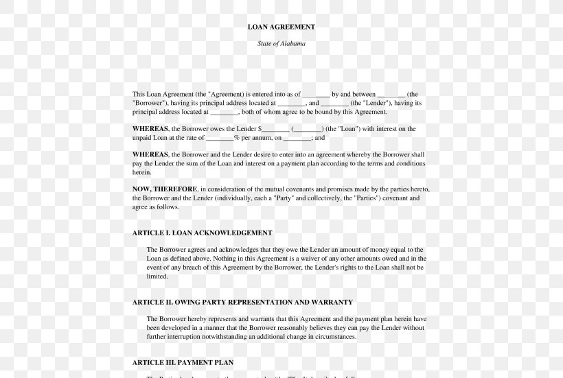 Loan Agreement Contract Template Mortgage Loan, PNG, 532x551px, Loan Agreement, Area, Business, Business Loan, Contract Download Free