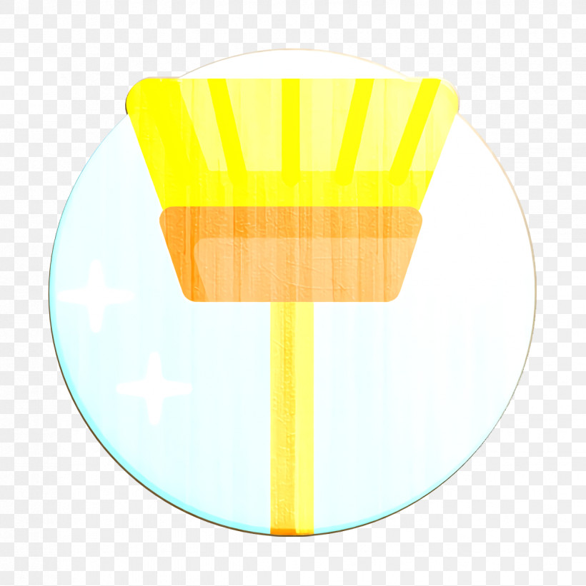 Clean Icon Home And Living Icon Broom Icon, PNG, 1236x1238px, Clean Icon, Broom Icon, Yellow Download Free