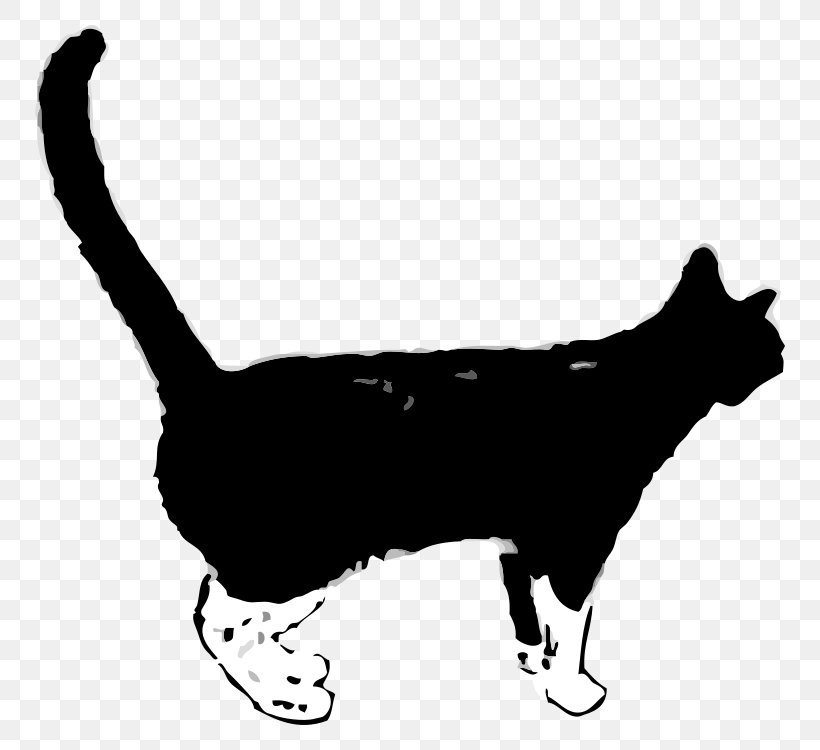 Black Cat Kitten Clip Art, PNG, 800x750px, Cat, Black, Black And White, Black Cat, Caracal Download Free
