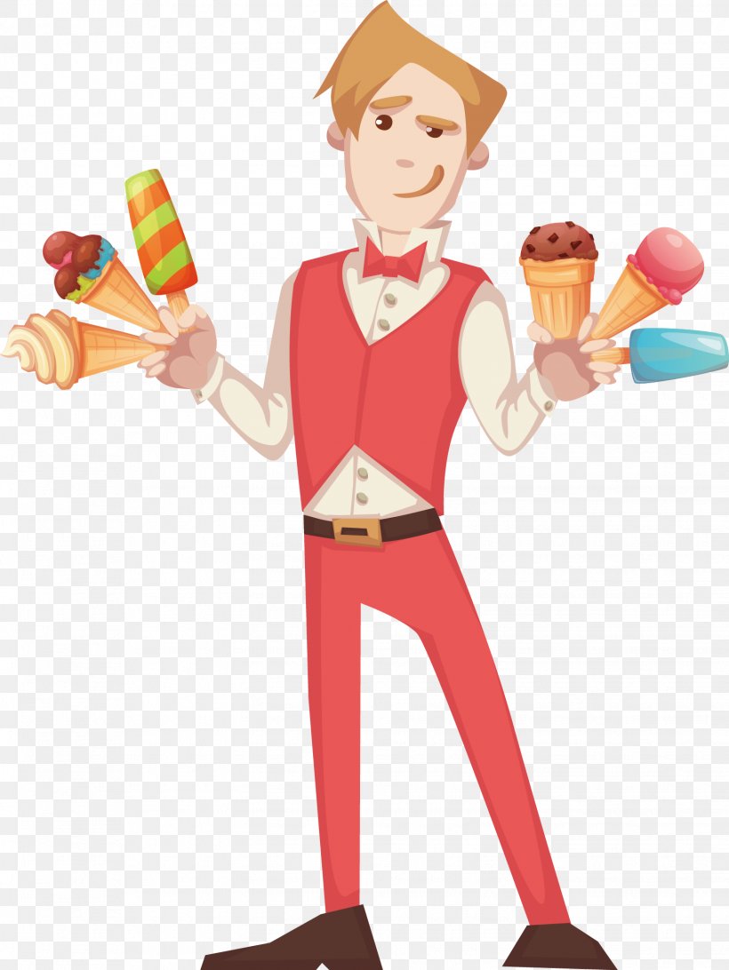 Ice Cream Illustration, PNG, 1549x2064px, Ice Cream, Art, Cartoon, Cook, Fictional Character Download Free