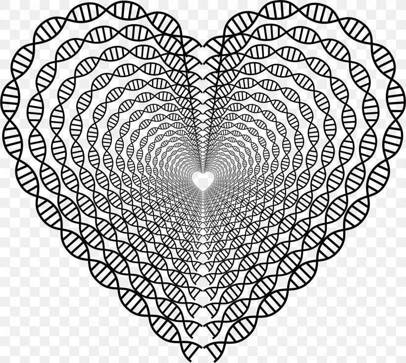 DNA Coloring Book Heart Tunnel, PNG, 2332x2090px, Watercolor, Cartoon, Flower, Frame, Heart Download Free