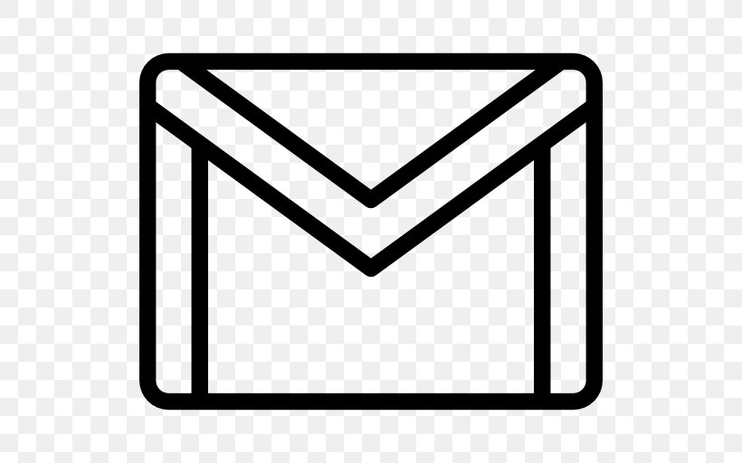 Gmail Email Logo, PNG, 512x512px, Gmail, Aol Mail, Area, Black And White, Email Download Free