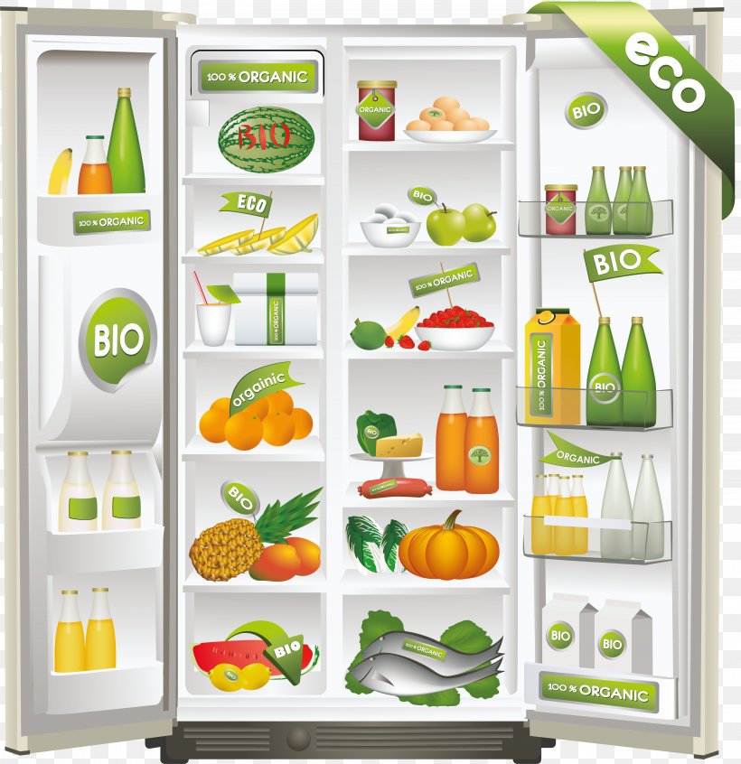 Refrigerator Home Appliance Clip Art, PNG, 6002x6197px, Refrigerator, Can Stock Photo, Fruit, Home Appliance, Kitchen Appliance Download Free