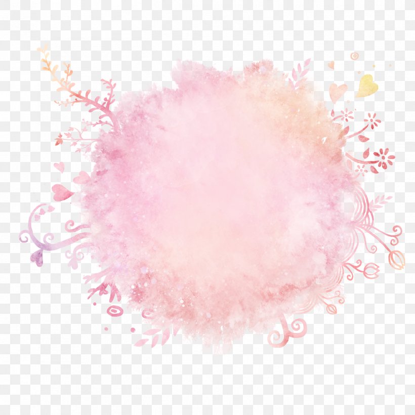 Flower Rendering Drawing, PNG, 1417x1417px, Pink, Color, Data, Disk, Doodle Download Free