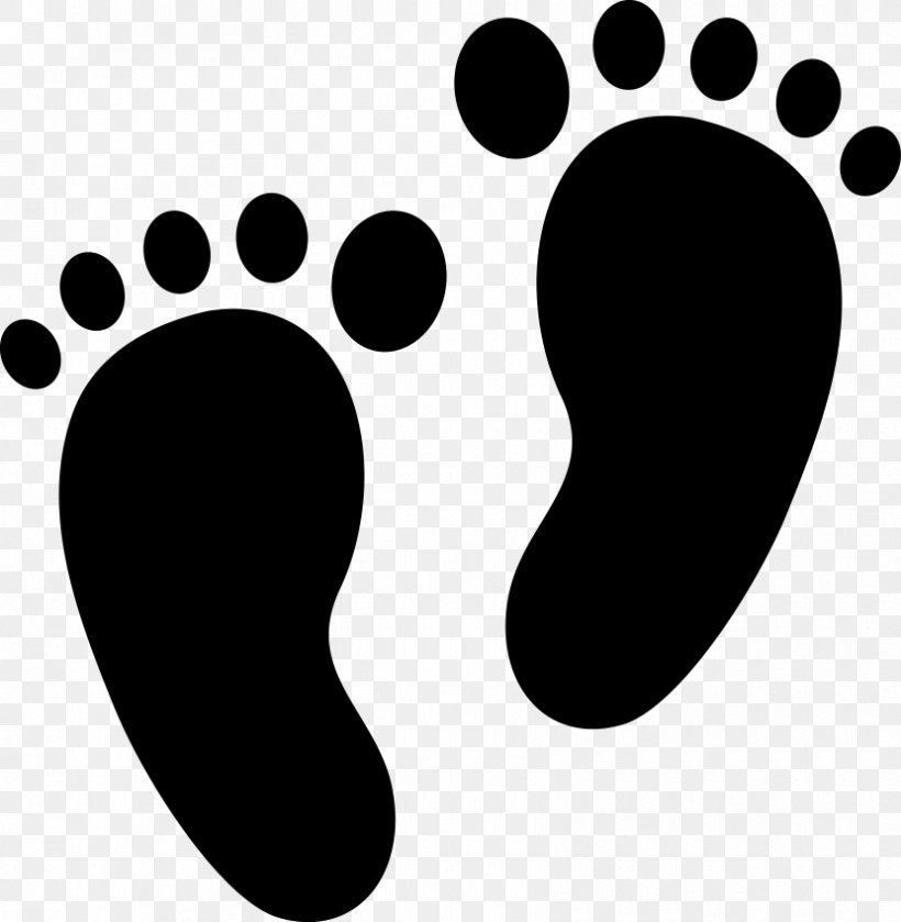 Footprint Infant Silhouette Clip Art, PNG, 830x850px, Foot, Art, Black, Black And White, Child Download Free