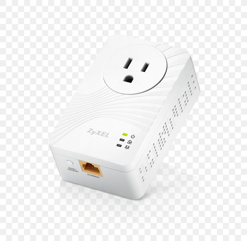 Adapter Power-line Communication Ethernet AC Power Plugs And Sockets Zyxel, PNG, 800x800px, Adapter, Ac Power Plugs And Sockets, Bridging, Data Transfer Rate, Electrical Cable Download Free