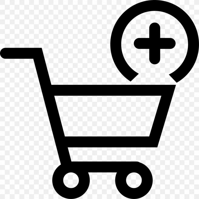 Shopping Cart Clip Art, PNG, 980x980px, Shopping Cart, Area, Black And White, Icon Design, Online Shopping Download Free