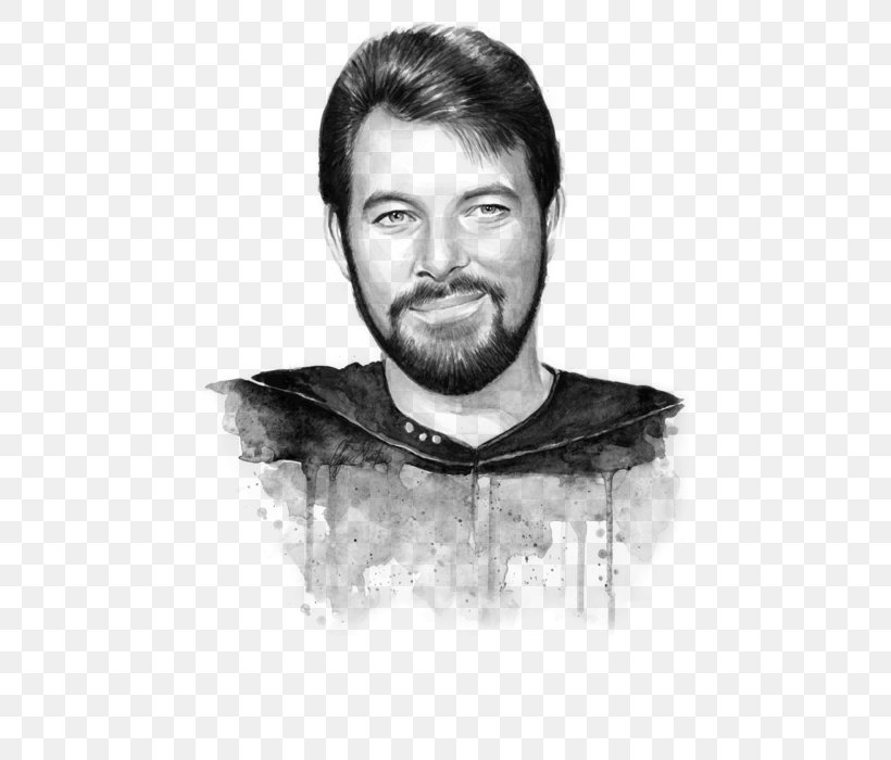 Moustache Commander William T. Riker Beard Star Trek: The Next Generation Chin, PNG, 452x700px, Moustache, Art, Beard, Black And White, Chin Download Free