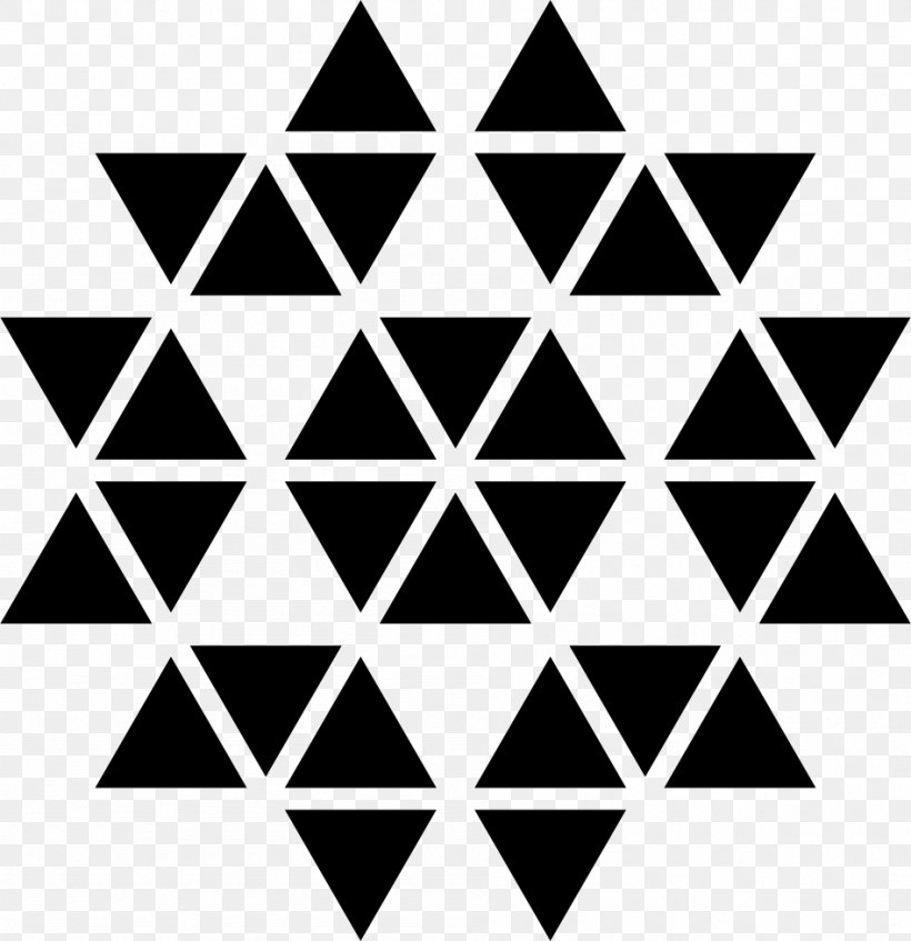 Ornament Triangle Shape Polygon Geometry, PNG, 948x980px, Ornament, Area, Black, Black And White, Equilateral Triangle Download Free