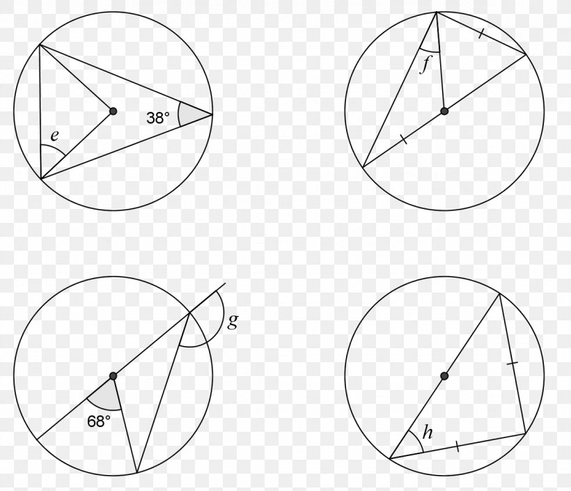 Circle Angle Mathematics Theorem Point, PNG, 1178x1013px, Mathematics, Area, Black And White, Curve, Diagram Download Free