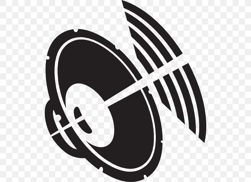 Loudspeaker Subwoofer Clip Art, PNG, 528x595px, Loudspeaker, Audio, Audio Equipment, Bass, Black And White Download Free