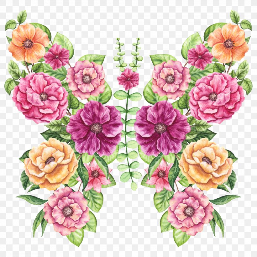 Pink Flowers Background, PNG, 3000x3000px, Tshirt, Aquarelle, Artificial Flower, Bouquet, Clothing Download Free