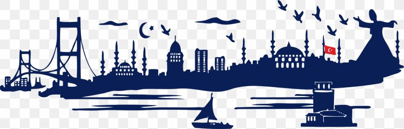 Silhouette Drawing Bosphorus, PNG, 1600x512px, Silhouette, Art, Bosphorus, Brand, City Download Free