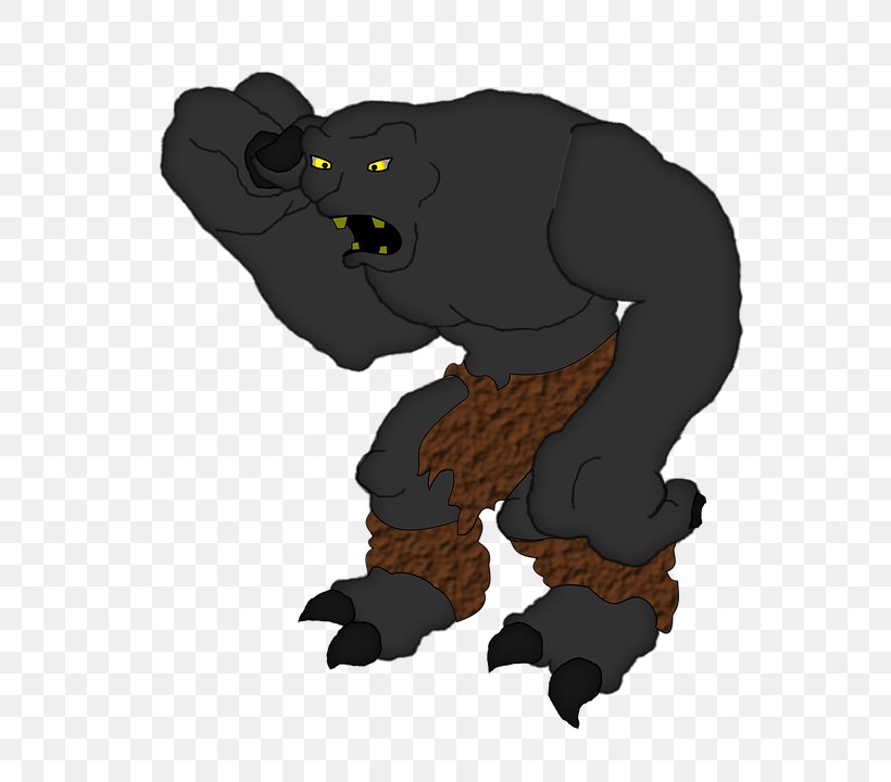 Goblin Gorilla Troll Monster Clip Art, PNG, 600x720px, Goblin, Carnivoran, Comfort, Fictional Character, Gorilla Download Free