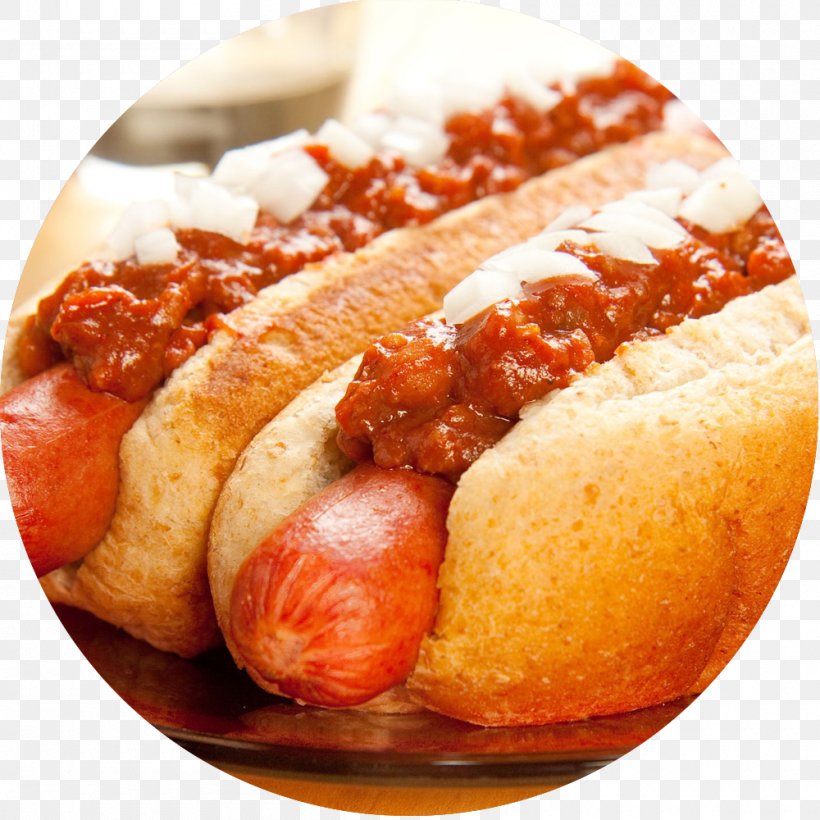 Chili Dog Hot Dog Cuisine Of The United States Bratwurst Full Breakfast, PNG, 1000x1000px, Chili Dog, American Food, Barbecue, Bratwurst, Breakfast Download Free