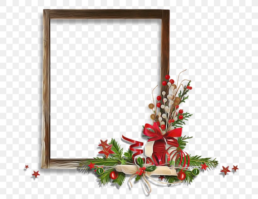 Picture Frame, PNG, 716x635px, Holly, Christmas, Christmas Decoration, Fir, Flower Download Free