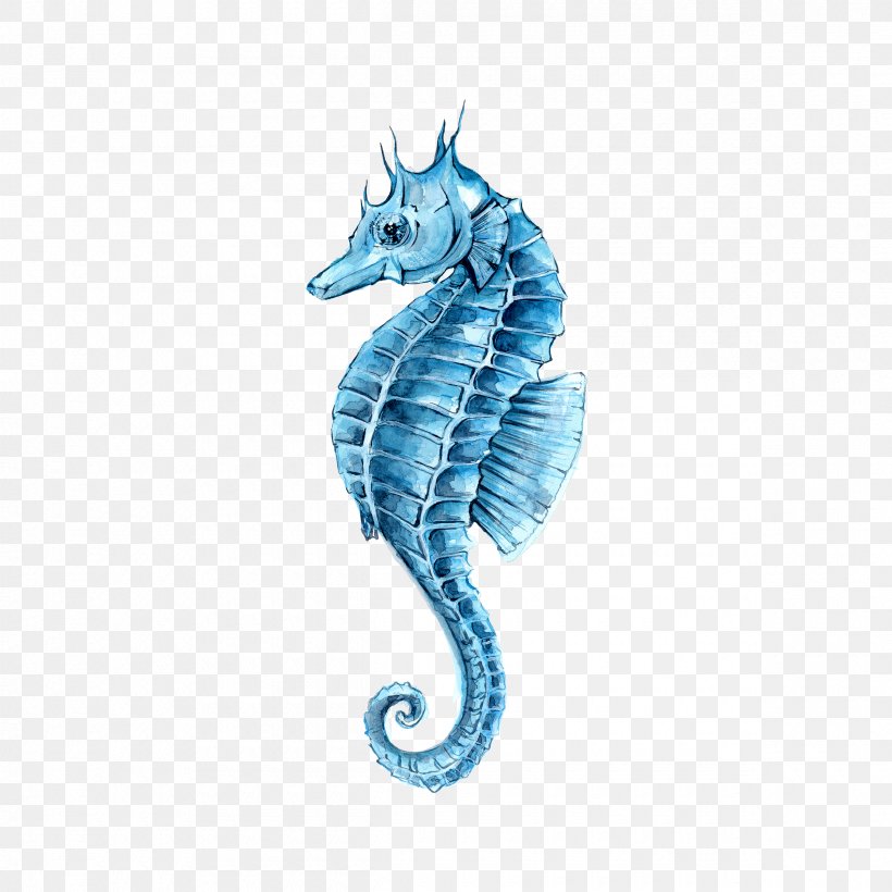 Drawing Watercolor Painting Seahorse Clip Art, PNG, 2400x2400px, Drawing, Aqua, Art, Fish, Mermaid Download Free