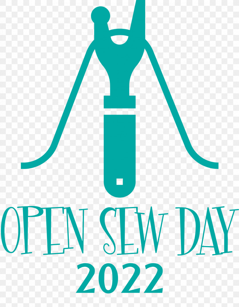 Open Sew Day Sew Day, PNG, 2336x3000px, Logo, Behavior, Human, Line, Teal Download Free