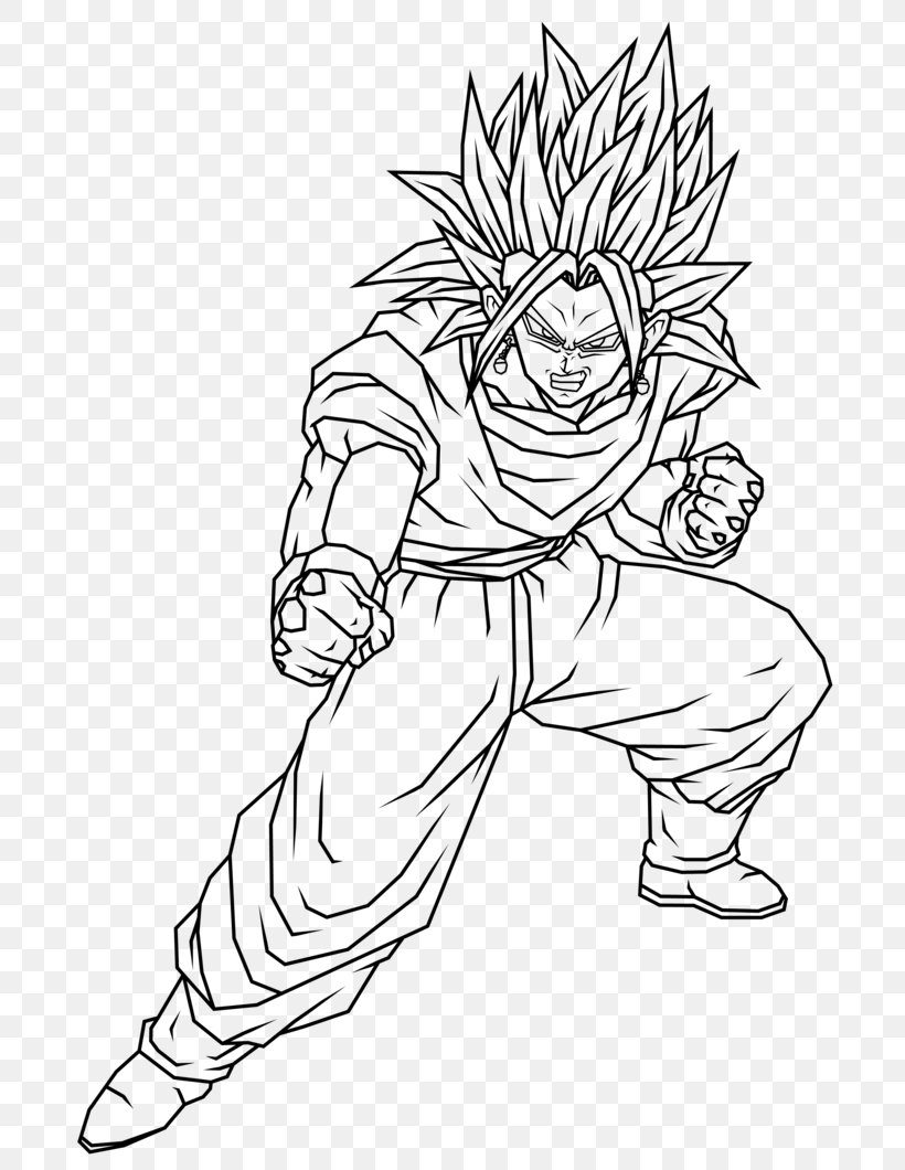 Line Art Trunks Gohan Drawing Goku, PNG, 754x1060px, Line Art, Arm, Art, Artwork, Black Download Free
