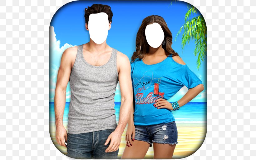 T-shirt Photography Android, PNG, 512x512px, Tshirt, Android, Blue, Clothing, Couple Download Free