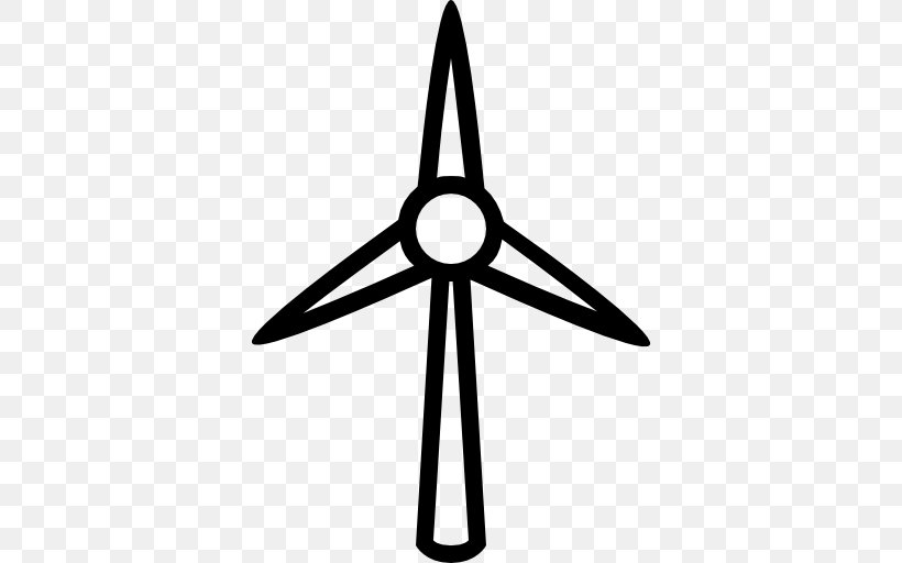Wind Turbine Wind Power Wind Farm, PNG, 512x512px, Wind Turbine, Black And White, Company, Energy, Energy Development Download Free