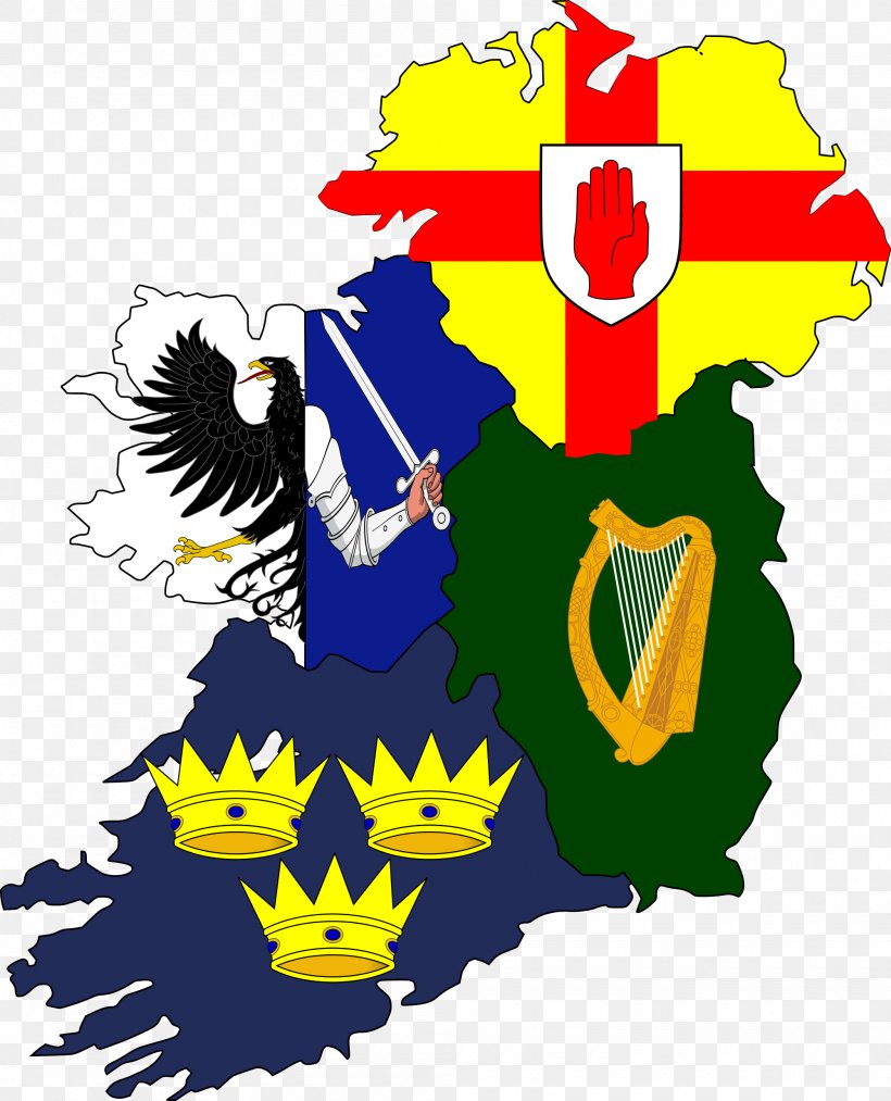 Four Provinces Flag Of Ireland Map, PNG, 2000x2471px, Ireland, Allireland, Art, Artwork, Decal Download Free