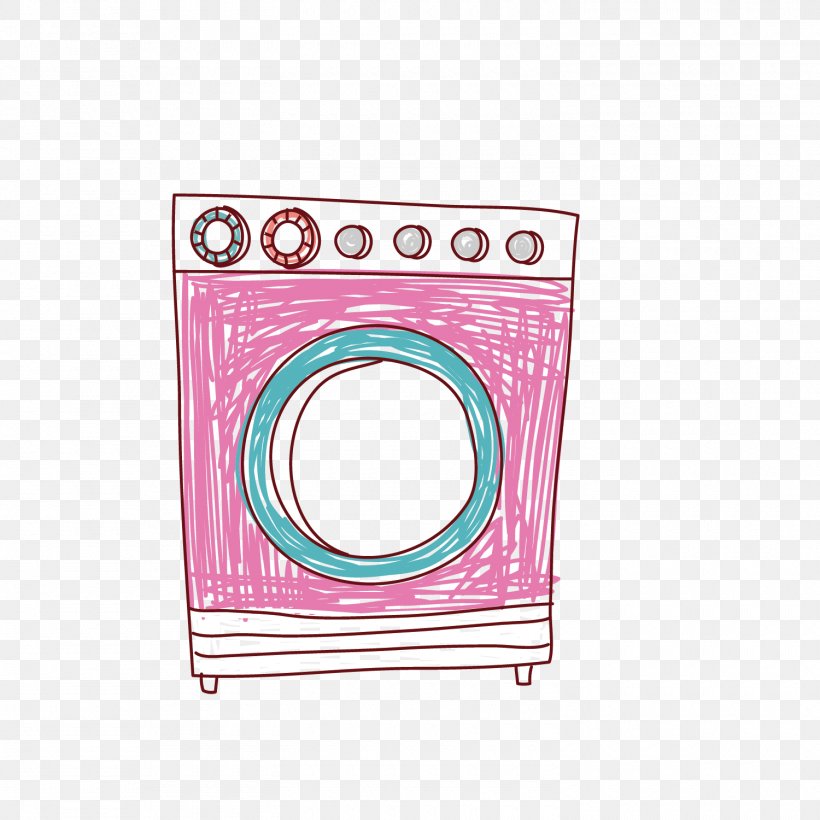 Washing Machine Clothes Dryer Illustration, PNG, 1500x1500px, Washing Machine, Cartoon, Clothes Dryer, Drawing, Household Goods Download Free