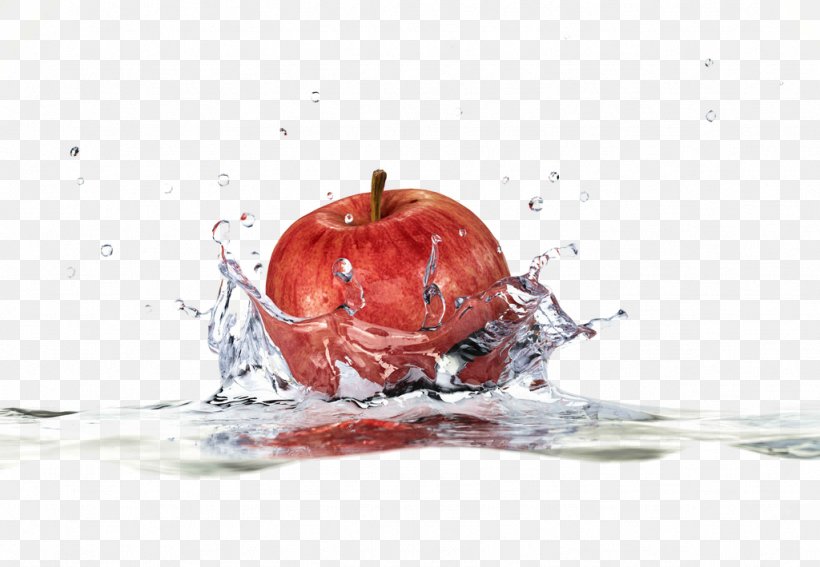 Apple Stock Photography Water Splash Clip Art, PNG, 1024x709px, Apple, Advertising, Depth Of Field, Drop, Food Download Free