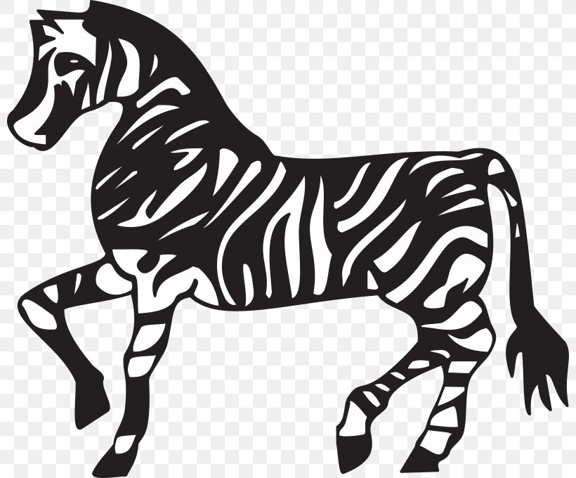 Horse Zebra Clip Art, PNG, 800x680px, Horse, Animal Figure, Big Cats, Black And White, Carnivoran Download Free